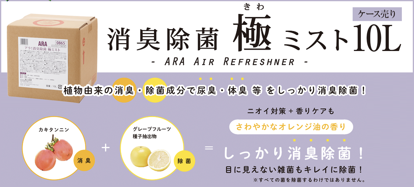 アラ!消臭除菌 極ミスト QBタイプ 10L